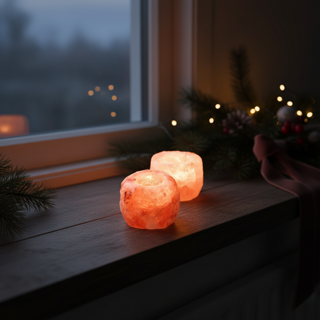 Telysholder av Himalayasalt