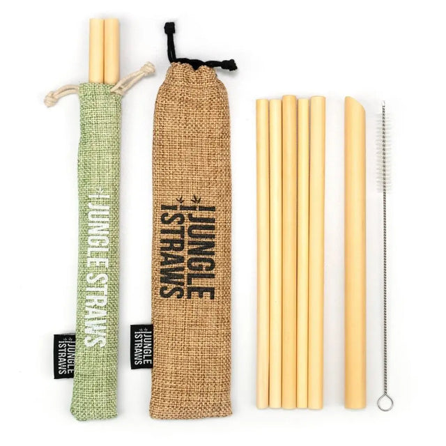 Reusable Bamboo Straw Set